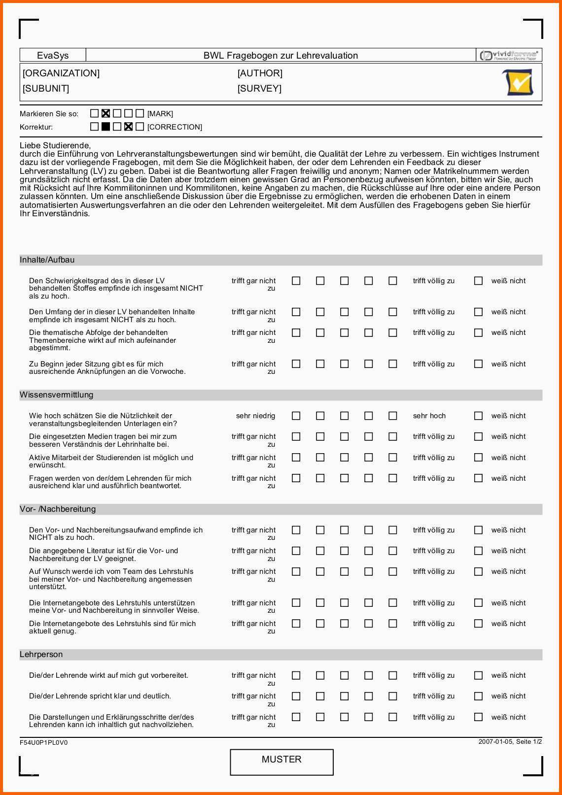 Original Vorlage Fragebogen Word – Kebut
