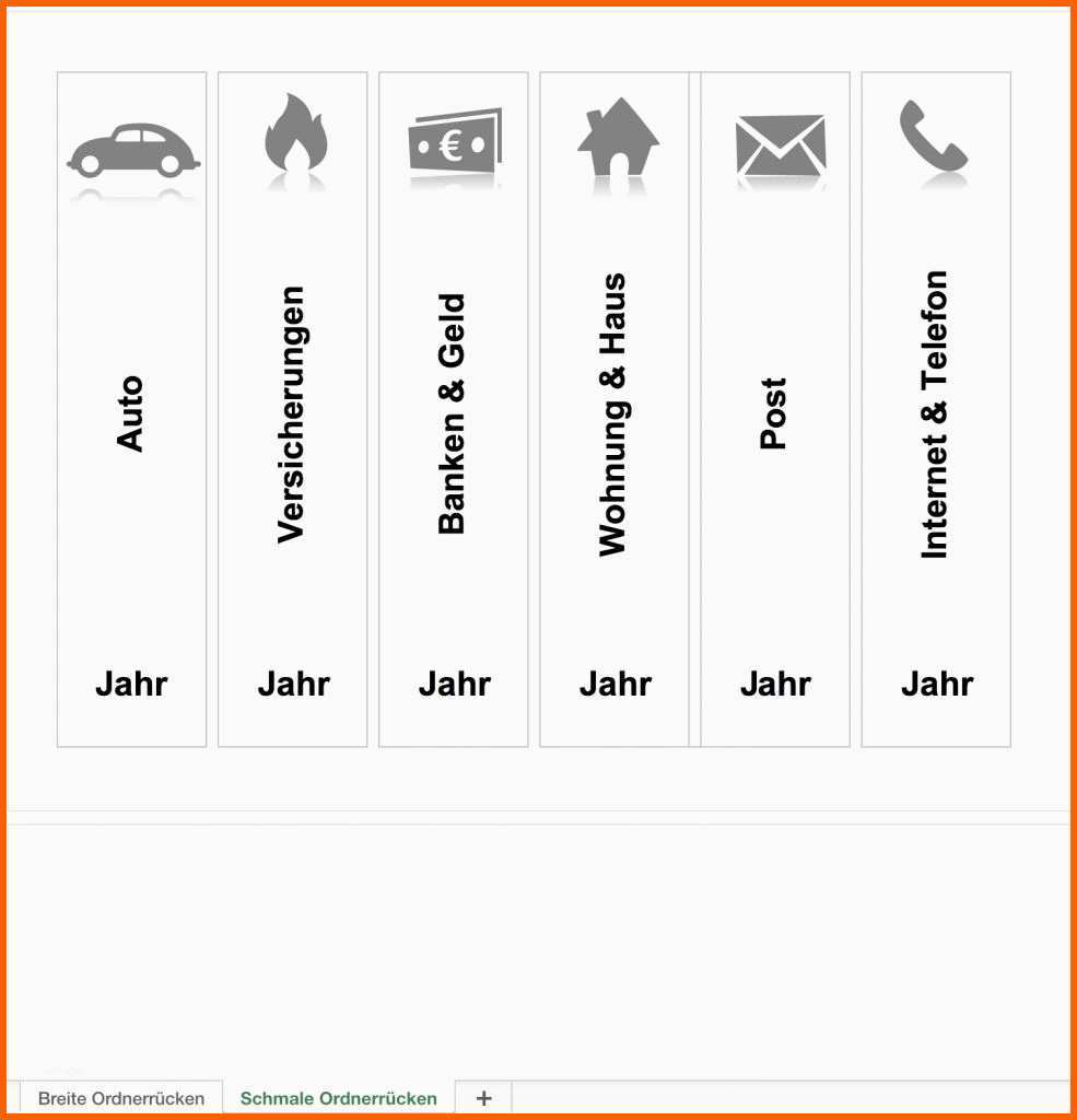 Original Vorlage ordnerrücken Word 2013 ordnerrucken Vorlage