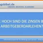 Original Wie Hoch Sind Zinsen Beim Arbeitgeberdarlehen