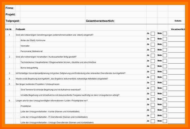 Perfekt 15 Checkliste Excel Vorlage
