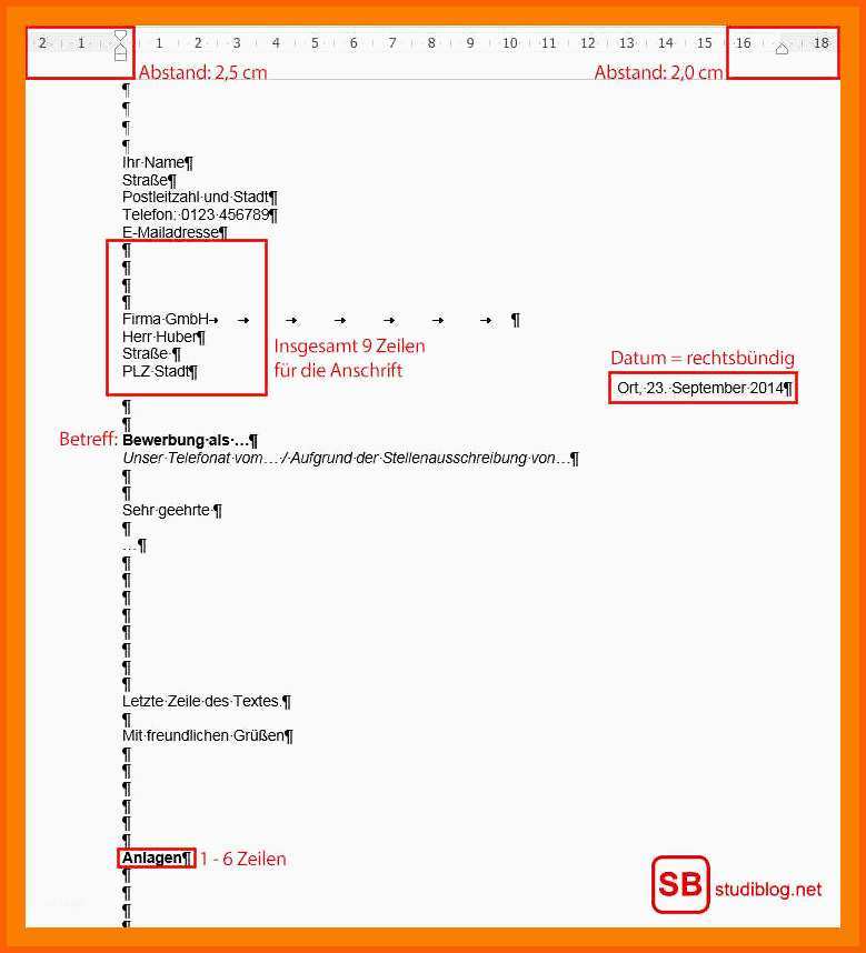 Perfekt 17 Din 5008 Geschäftsbrief Aufbau