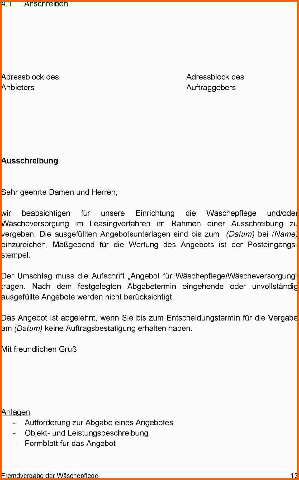 Perfekt Ausschreibung Vorlage Excel Cool Erfreut Angebot Umschlag