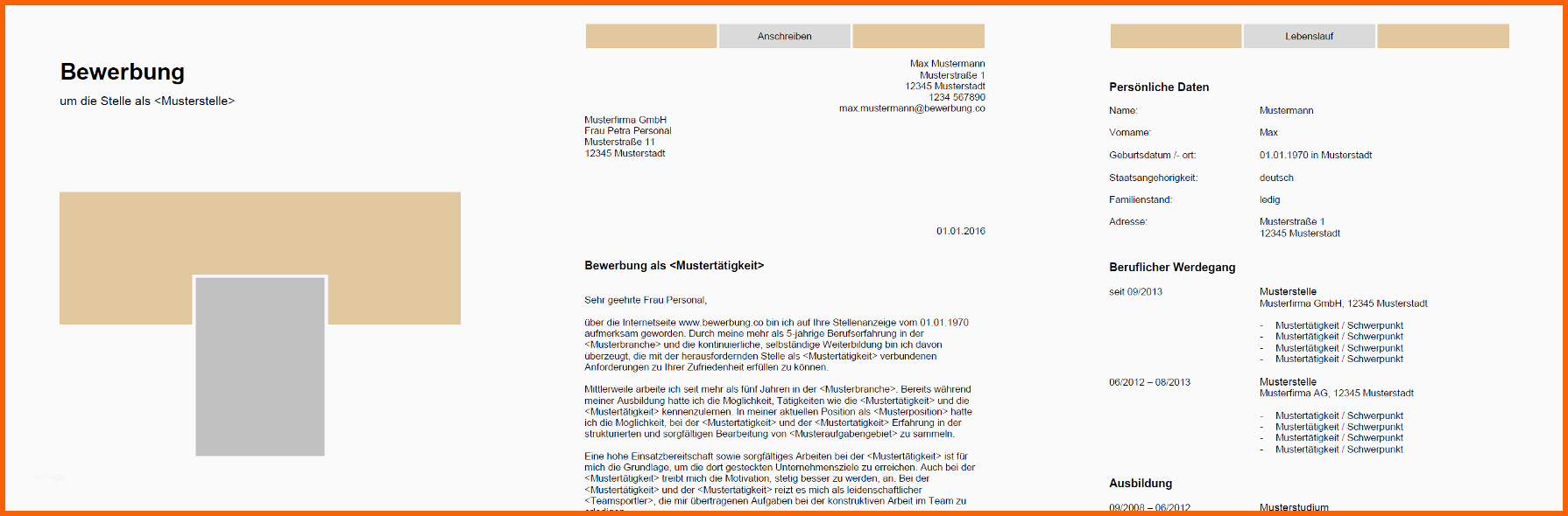 Perfekt Bewerbung Muster & Vorlagen Kostenlos Herunterladen