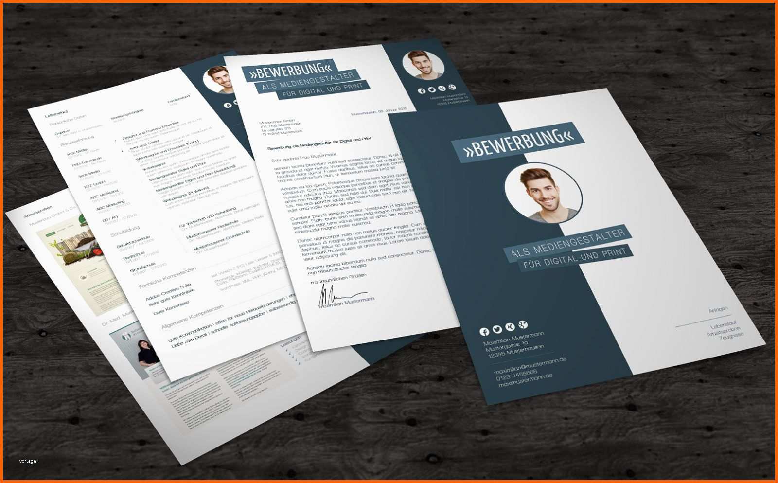 Perfekt Bewerbungsvorlagen – Bewerbungsmuster – Deckblatt