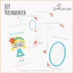 Perfekt Freundebuch – Diy Vorlage – Growidesign Plotterdateien