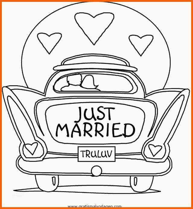 Perfekt Hochzeitsauto 3 Gratis Malvorlage In Beliebt13 Diverse