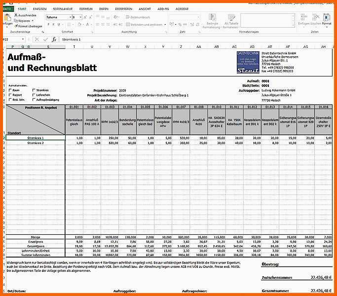 Perfekt Mobiles Aufmaßprogramm Für Excel Streit Datentechnik