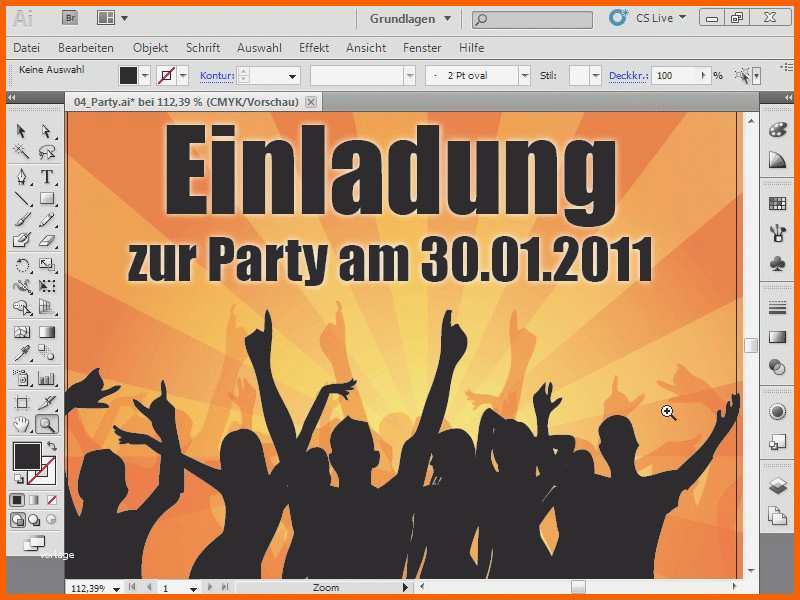 party einladung vorlage