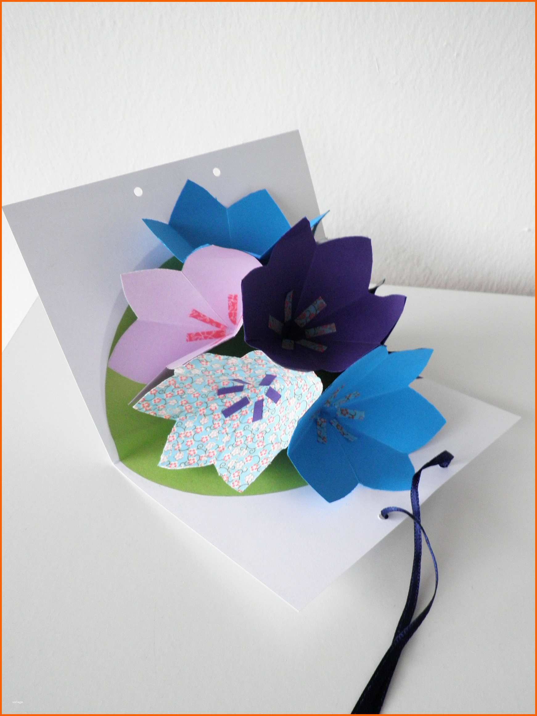 Perfekt Pop Up Karte Mit Blumen
