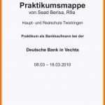 Perfekt Praktikumsbericht Deckblatt Besten Der Praktikum Deckblatt