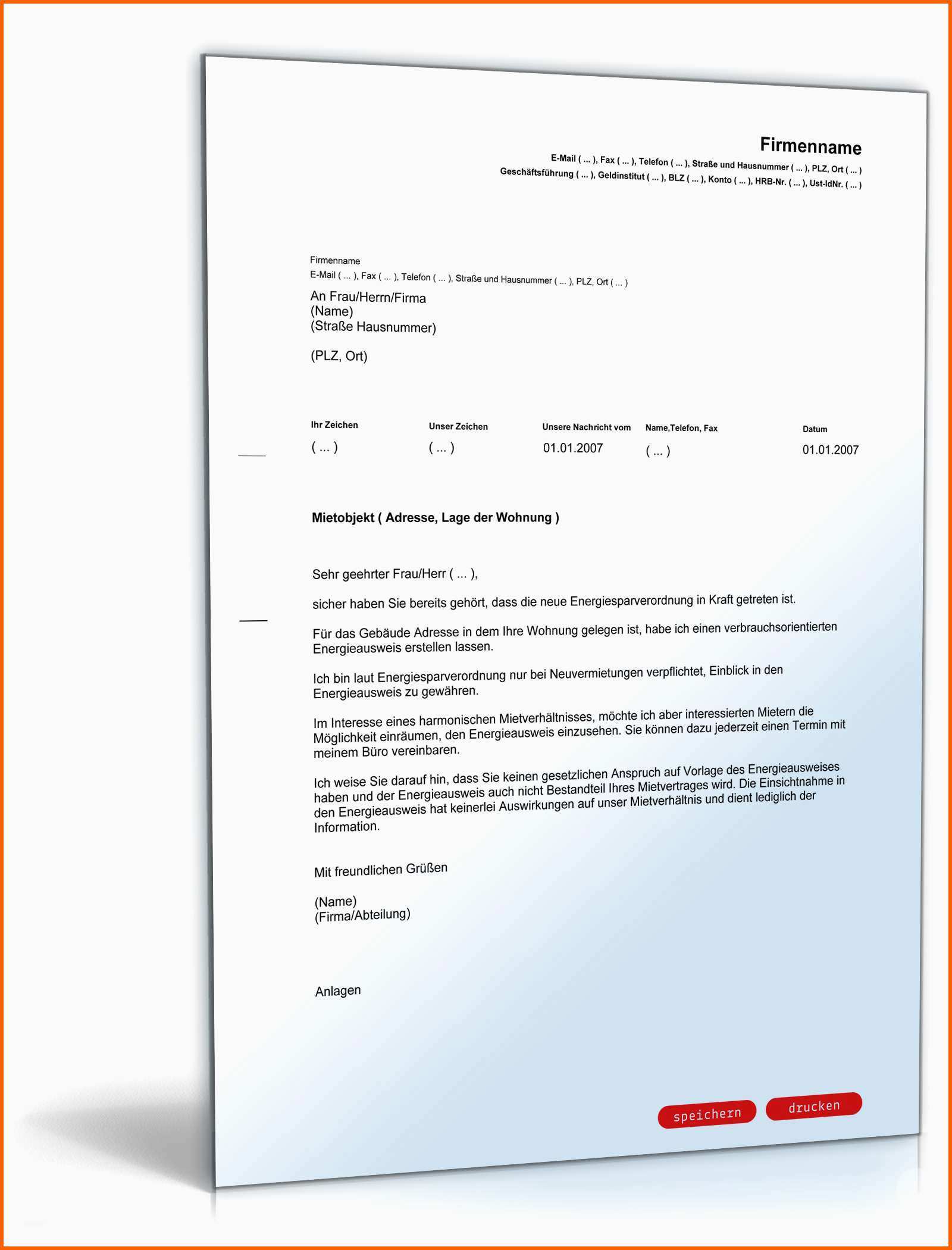 Perfekt Selbstauskunft Mieter Muster Zum Download