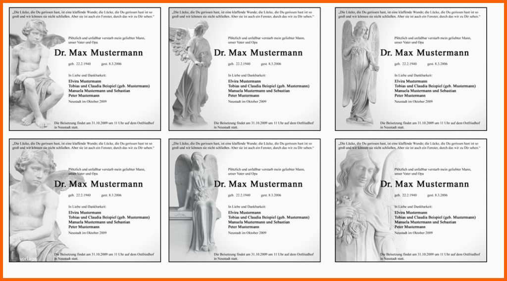 Perfekt Stilvolle todesanzeigen & Traueranzeigen Gestalten 20