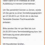 Perfekt Terminbestätigung Ausbildung Termin Freundlich