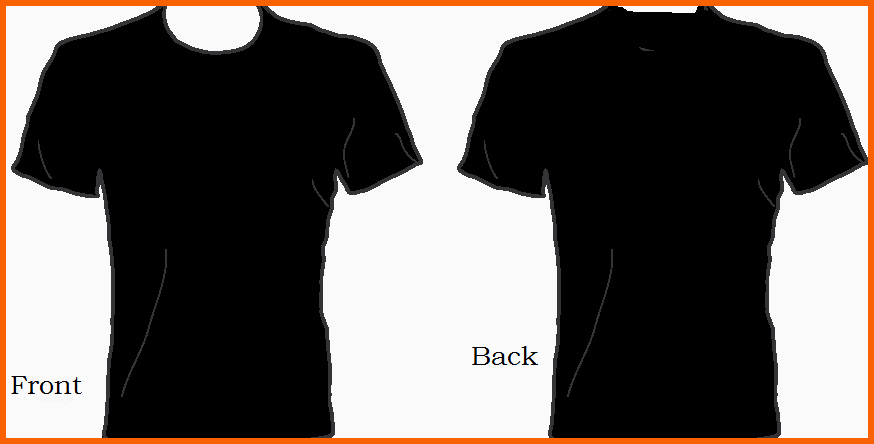 Perfekt Tshirt Template Clipart Best