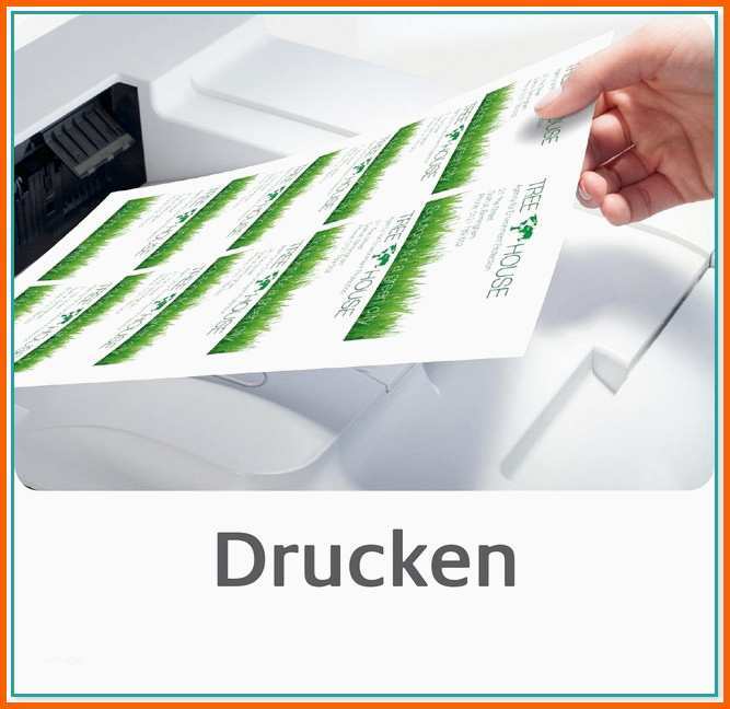 Perfekt Visitenkarten Drucken Test