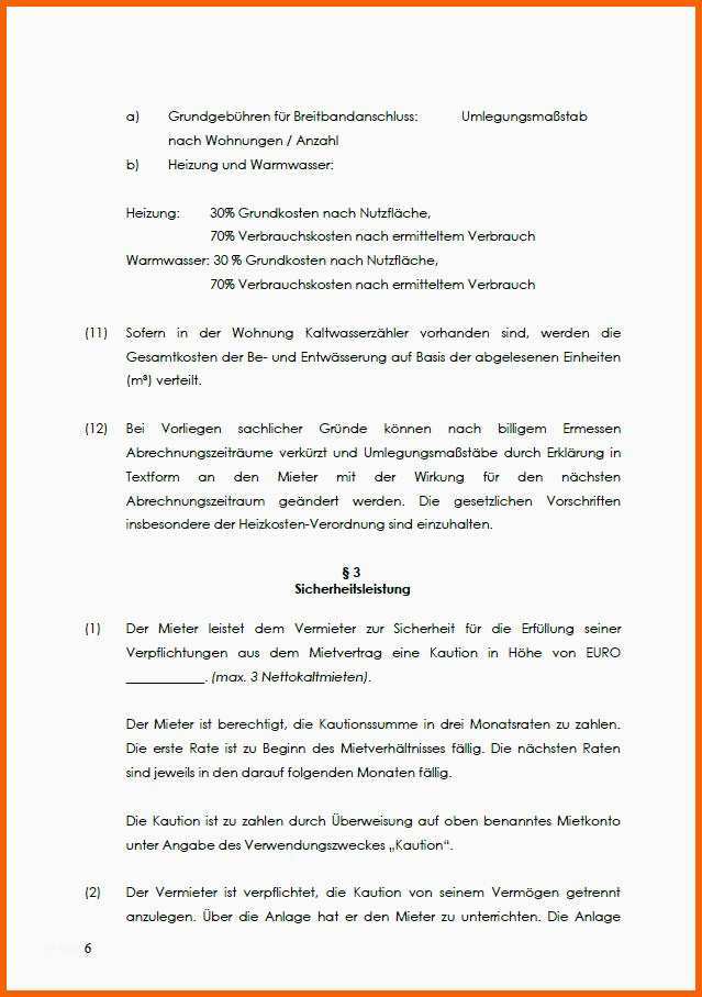 Perfekt Wohngemeinschaft Mietvertrag Muster Kostenlos Free Mye