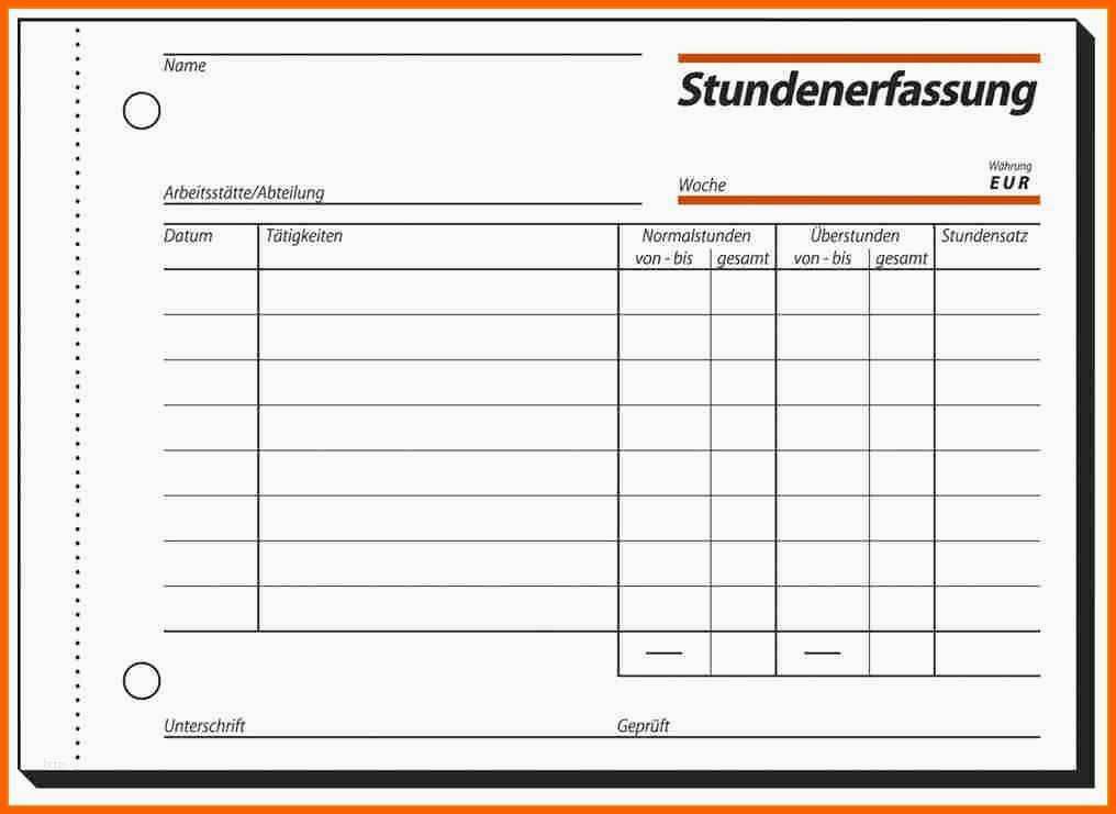 Phänomenal 7 Arbeitszeitnachweis Excel