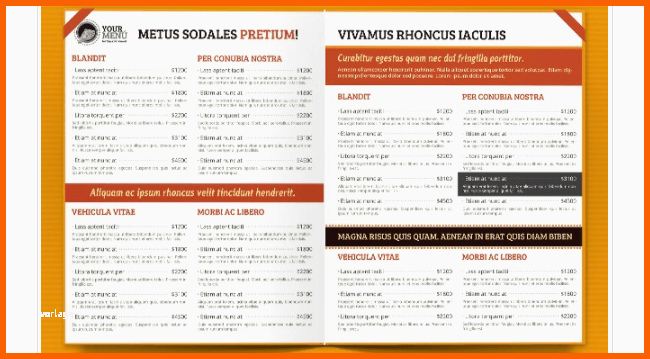 Phänomenal 77 Kostenlose Speisekarten Vorlagen Zum Selbst Gestalten