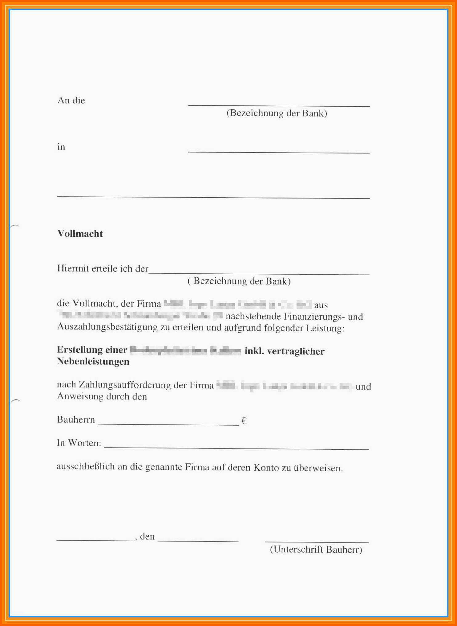 Phänomenal 8 Behörde Vollmacht Muster