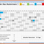 Phänomenal 9 Vorlage Urlaubsplanung Excel