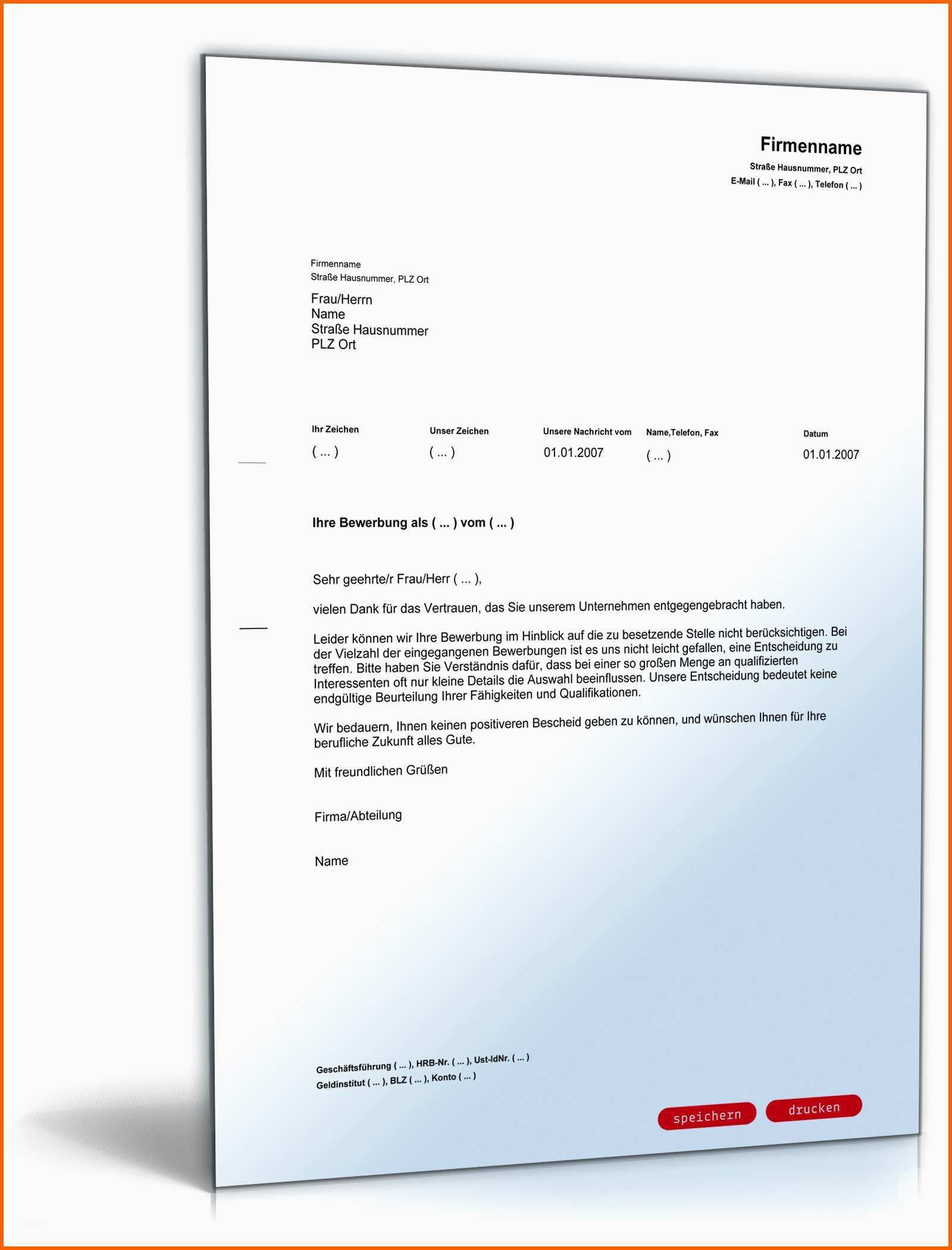 Phänomenal Absage Einer Bewerbung Auf Eine Stellenausschreibung