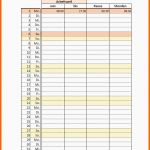 Phänomenal Excel Arbeitszeitnachweis Vorlagen 2018arbeitszeit Excel