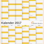 Phänomenal Excel Kalender 2017 Kostenlos