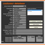 Phänomenal Excel tool Kundendatenbank Inkl Rechnungsprogramm