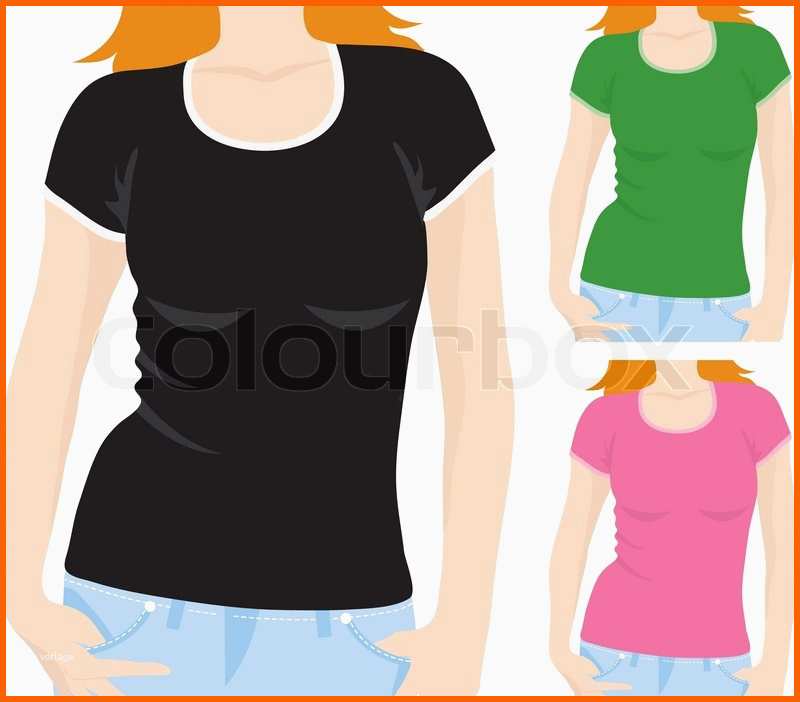 Phänomenal Frauen T Shirt Vorlage Vector Vektorgrafik