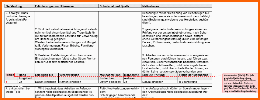 gefaehrdungsbeurteilung aufzugsanlagen montage instandhaltung und demontage allgemein