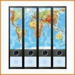 Phänomenal Geschenkwichtel ordner Rückenschilder "world" ordner