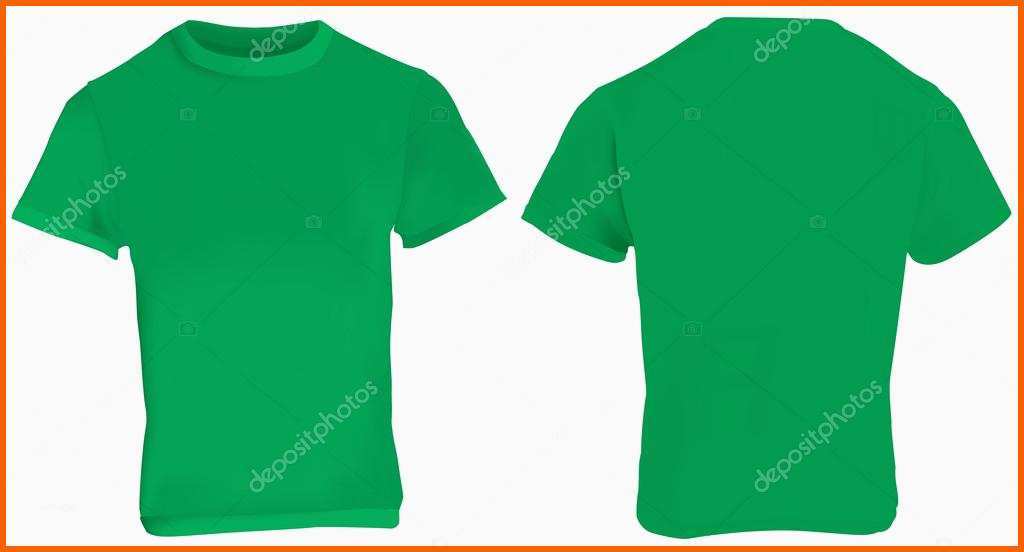 Phänomenal Grünes T Shirt Vorlage — Stockvektor © Airdone