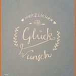 Phänomenal Herzlichen Glückwunsch Karte Handlettering Nach Vorlage
