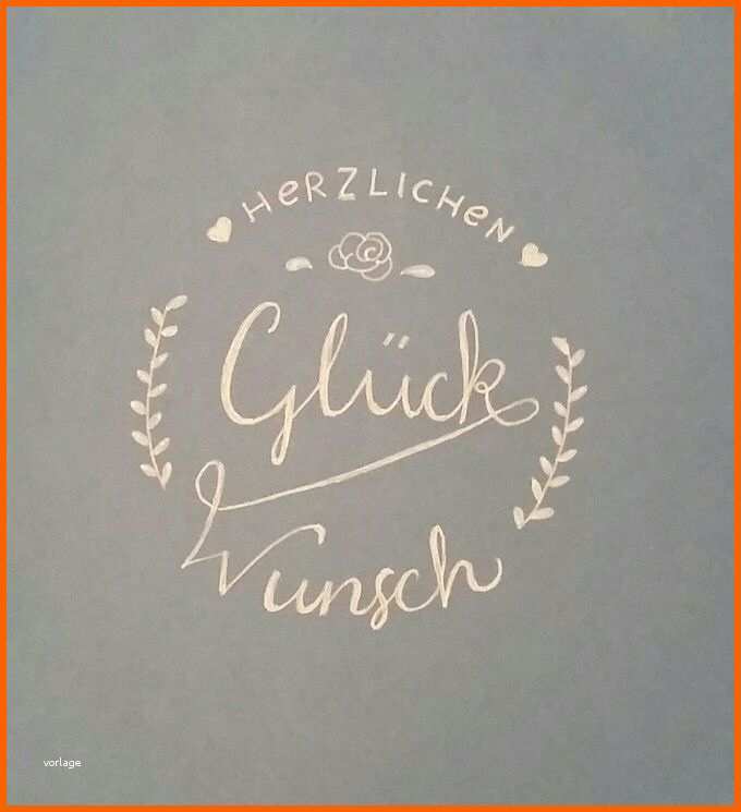 Phänomenal Herzlichen Glückwunsch Karte Handlettering Nach Vorlage