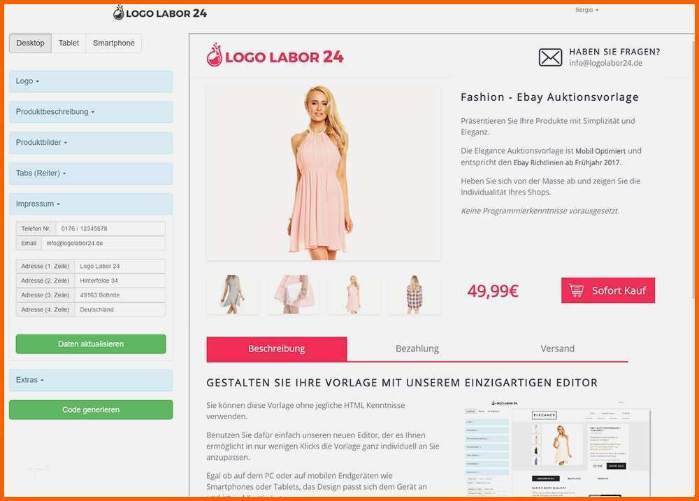 Phänomenal HTML Ebay Vorlage Groartig Ebayvorlage Fashion Ebay 2018
