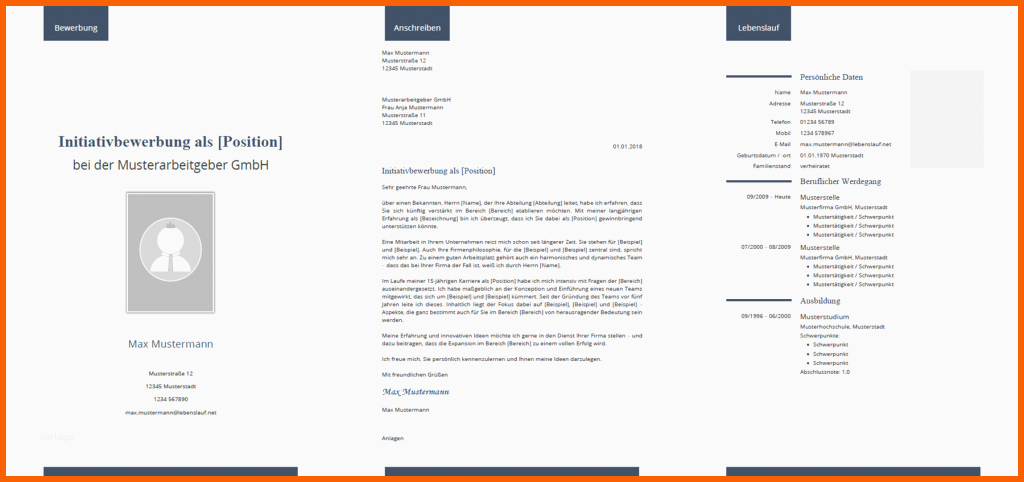 Phänomenal Initiativbewerbung Muster & Vorlagen Kostenlos
