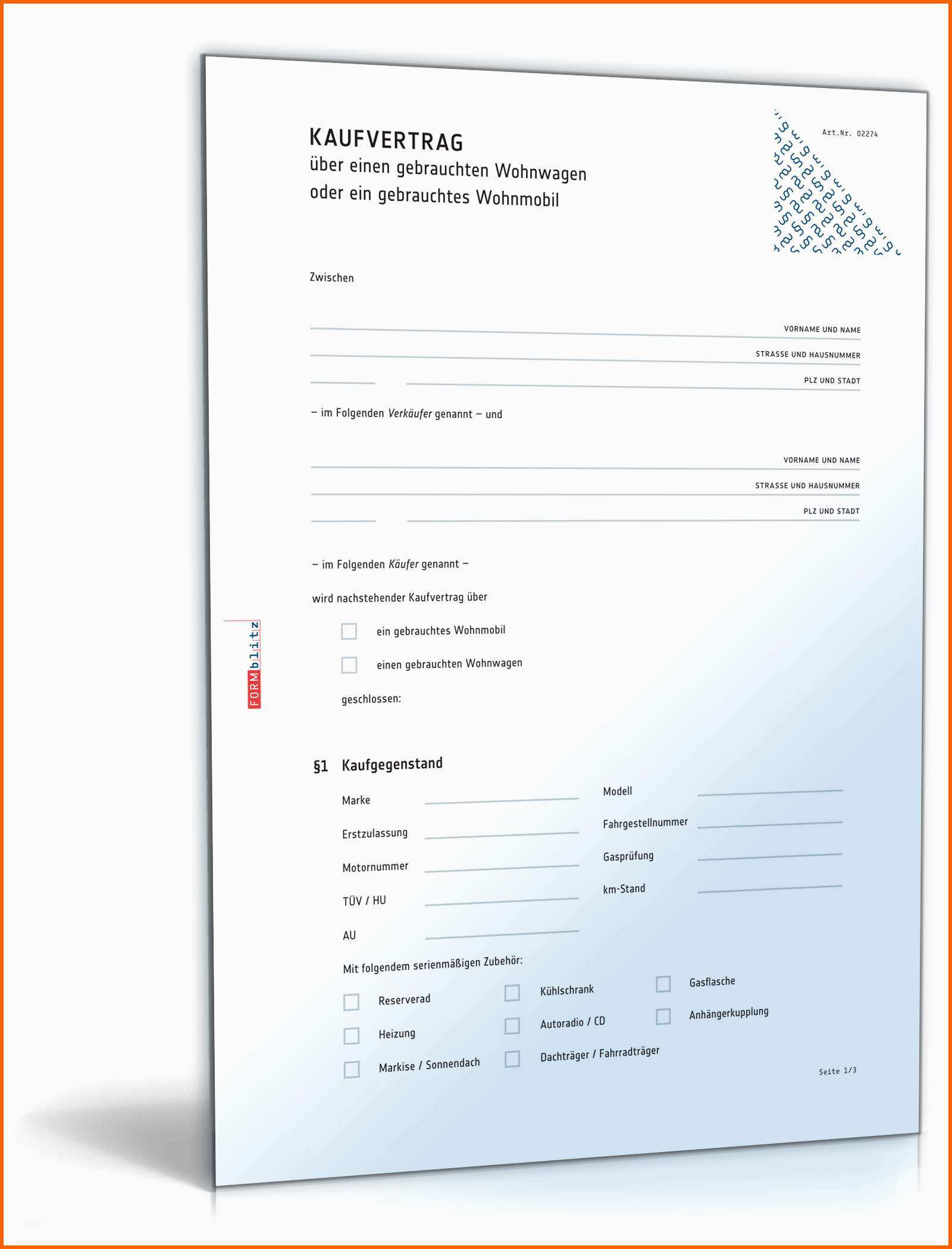 Phänomenal Kaufvertrag Wohnwagen Rechtssicheres Muster Zum Download