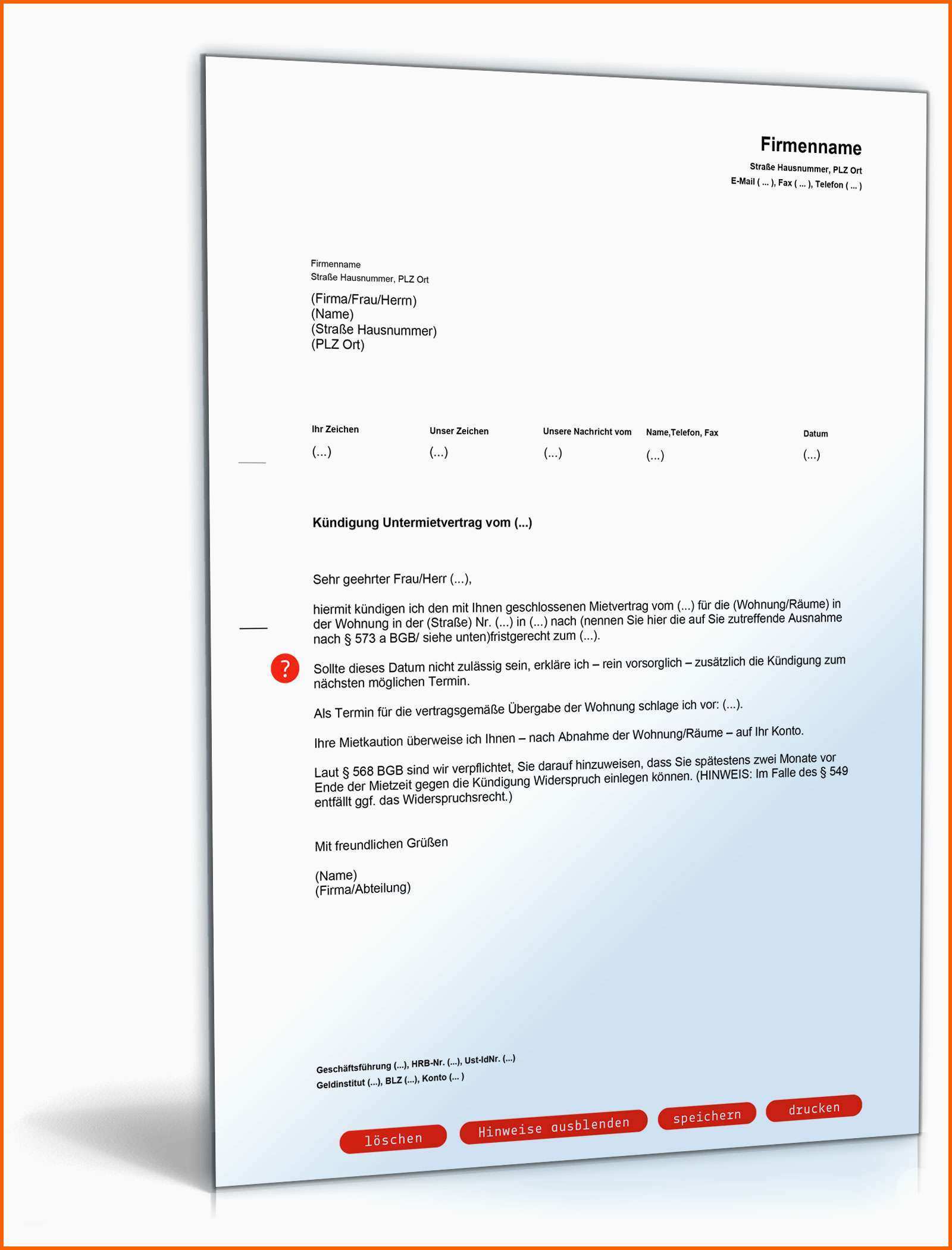 Phänomenal Kündigungsschreiben Sky Vorlage Pdf – Depdfree