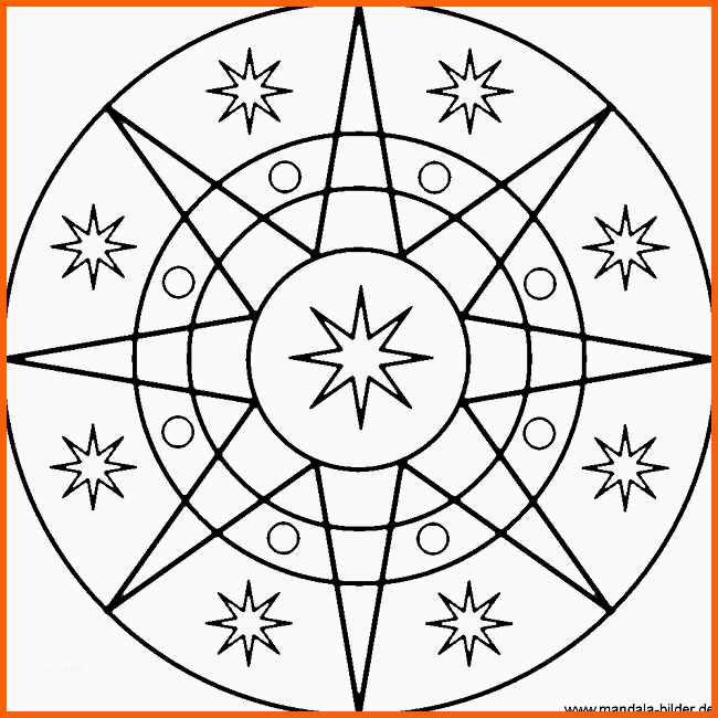 Phänomenal Mandala Sterne Kostenlose Stern Vorlage Zum