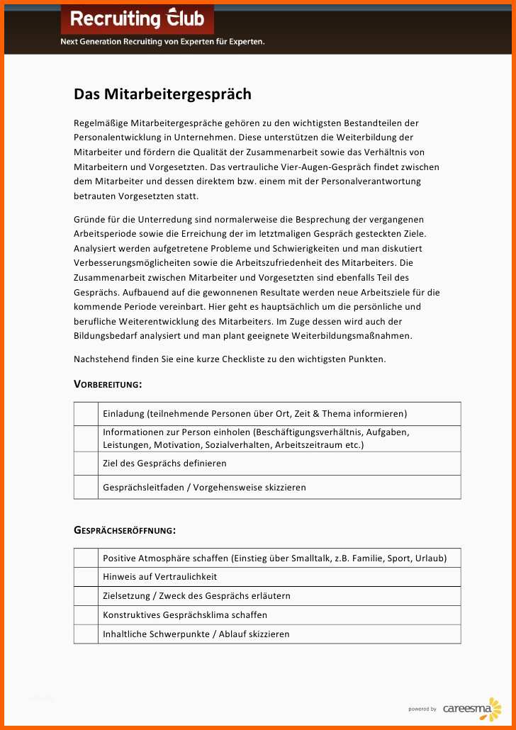 Phänomenal Mitarbeitergespräch Fragebogen Vorlage – Download Vorlagen