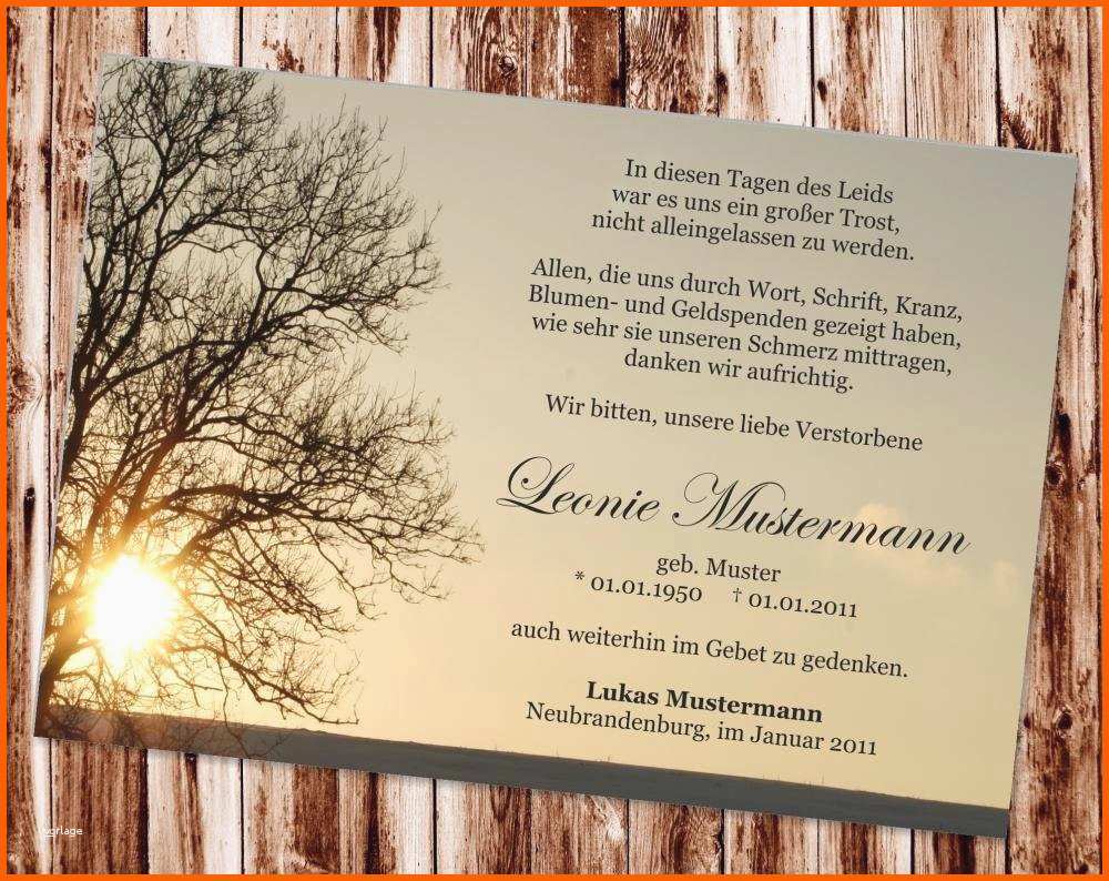 Phänomenal Neues Vorlage Traueranzeige