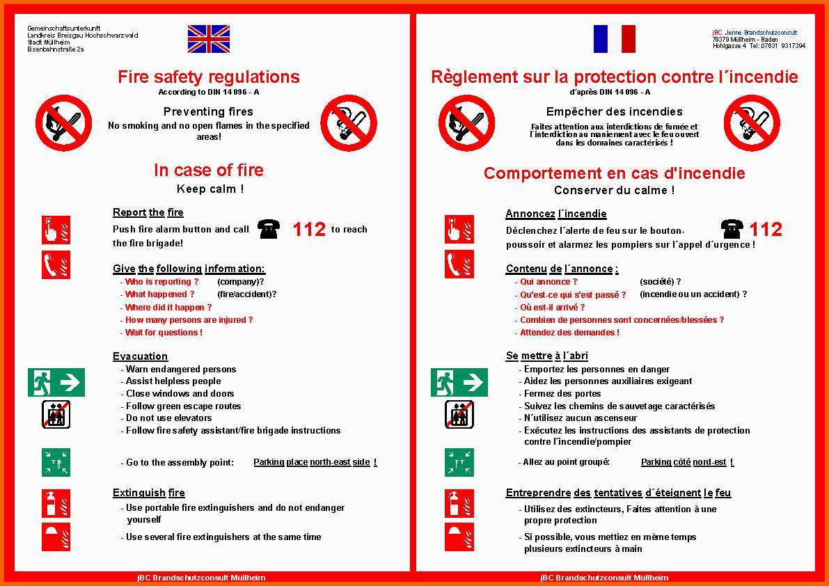 Phänomenal Pin Aushang Brandschutzordnung Teil A Gratis Vorlage On