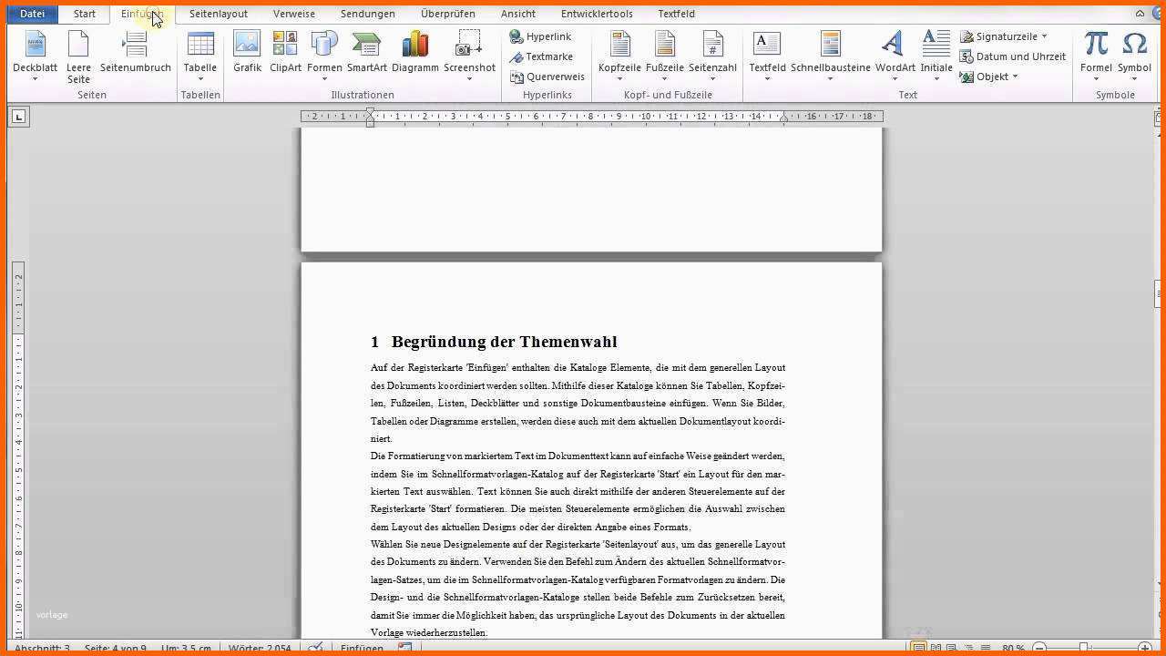 Phänomenal Projektdokumentation Vorlage Word – Mimpi