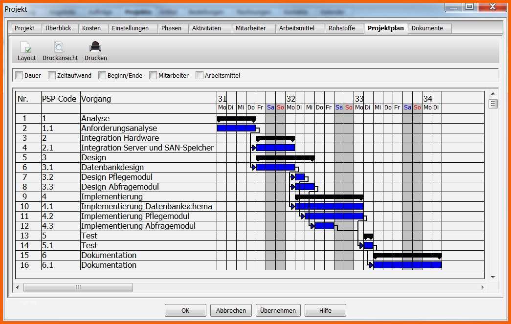 Phänomenal Projektplan Excel Vorlage Schönste [projektplan Freeware