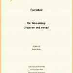 Phänomenal Vorlage Expose Hausarbeit Wunderbare Facharbeit Deckblatt