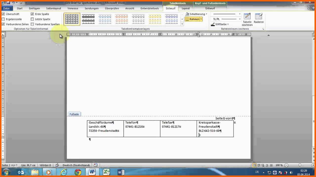 Phänomenal Word 2010 Geschäftliche & Private Din Briefe 5008 Vorlage
