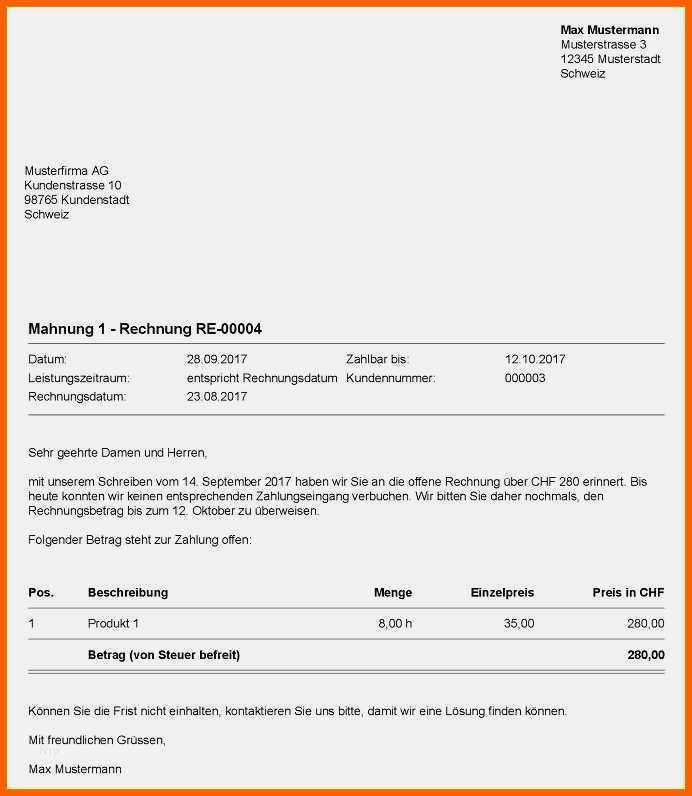Phänomenal Zweite Mahnung Vorlage Elegant 6 1 Mahnung Muster