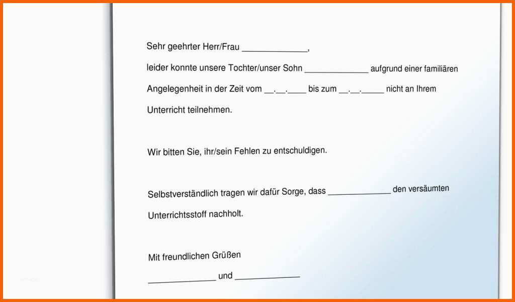 Schockieren 11 Entschuldigung Krankheit Schule