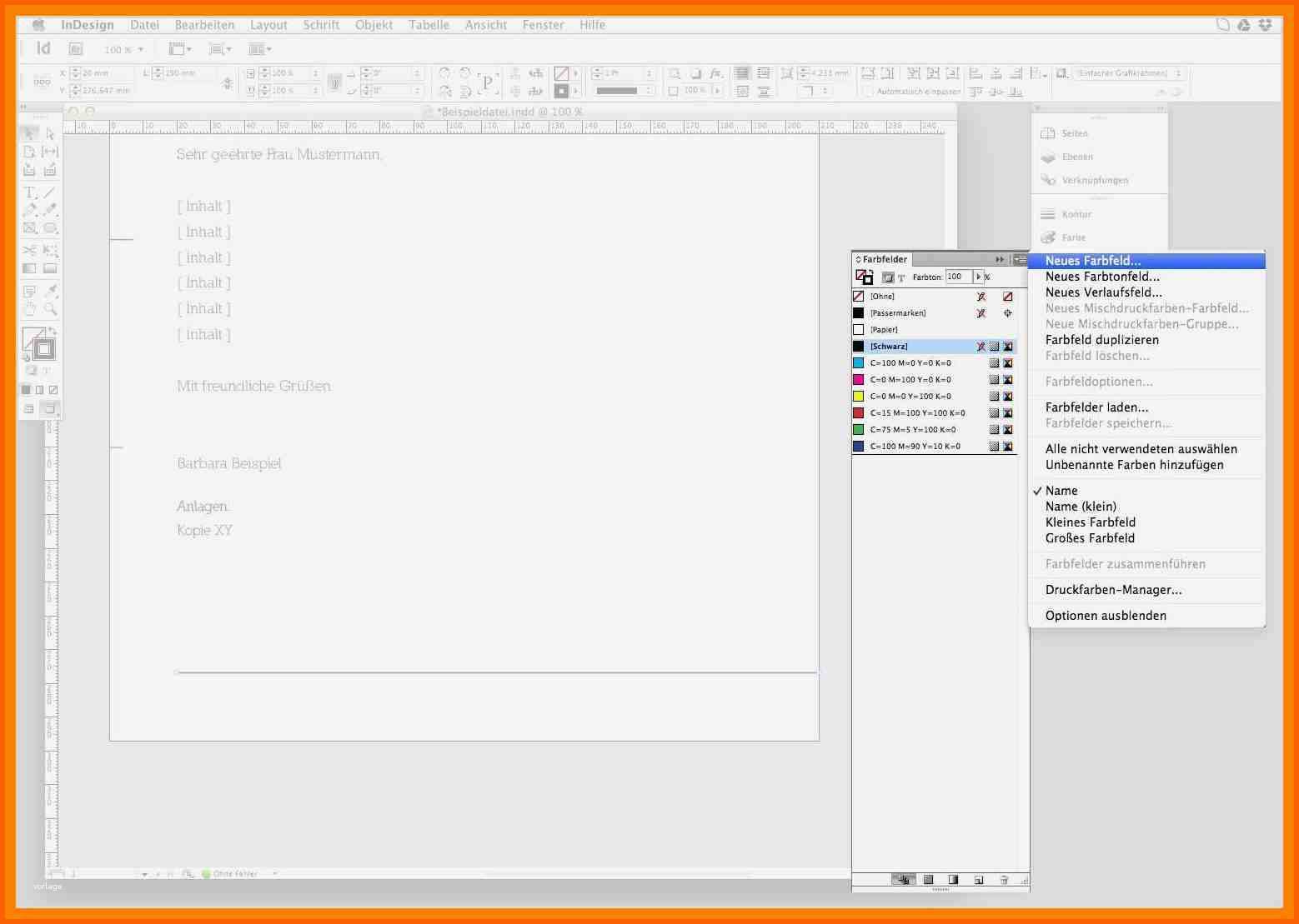 Schockieren 13 Briefbogen Vorlage Indesign