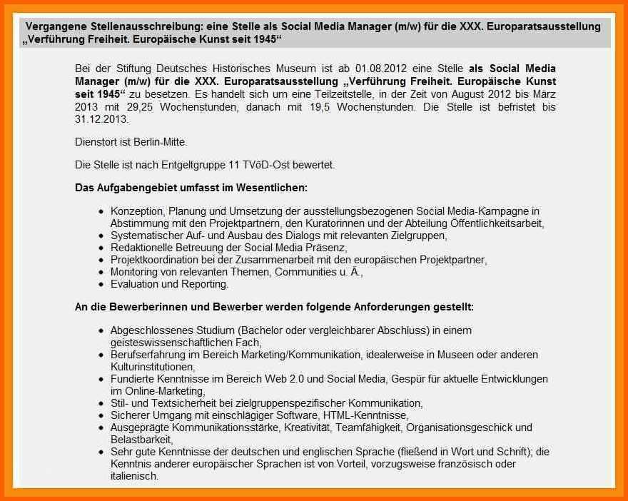 Schockieren 9 Interne Stellenausschreibung Bewerbung